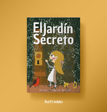 Portada de Libro ilustrada El jardín Secreto